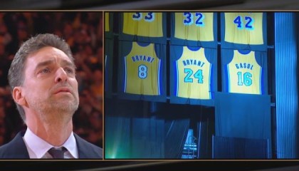 kaiyun-加索尔球衣退役激励浓眉，他扛起球队杀到西部第九